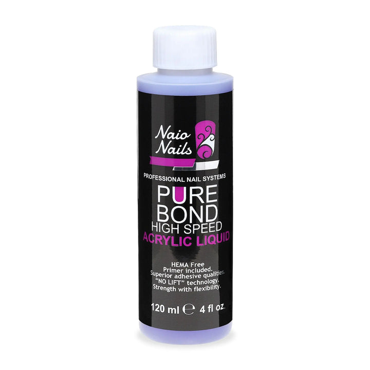 Pure Bond High Speed Acrylic Liquid 120ml UK   Naio Nails