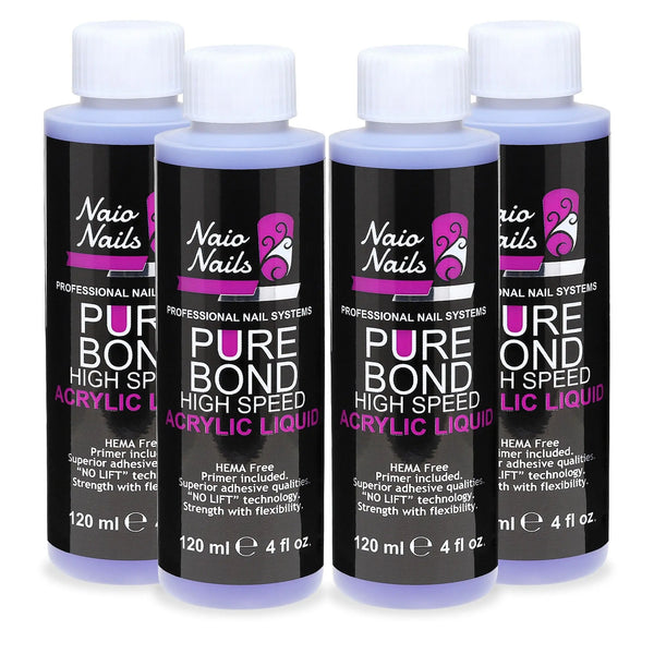 Pure Bond High Speed Acrylic Liquid 480ml UK   Naio Nails