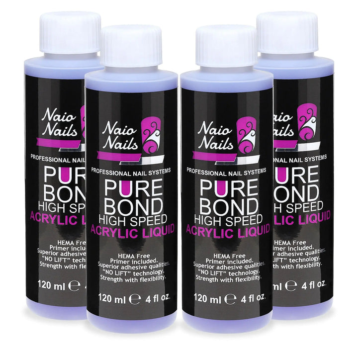 Pure Bond High Speed Acrylic Liquid 480ml UK   Naio Nails