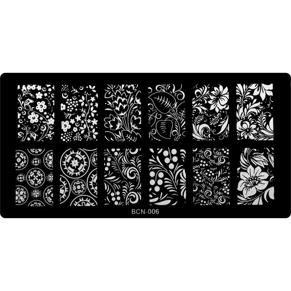 Stamping Plate - BCN-006   Naio Nails