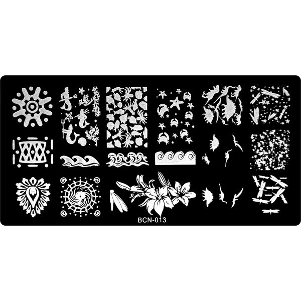 Stamping Plate - BCN-013   Naio Nails