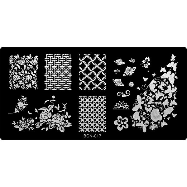 Stamping Plate - BCN-017   Naio Nails
