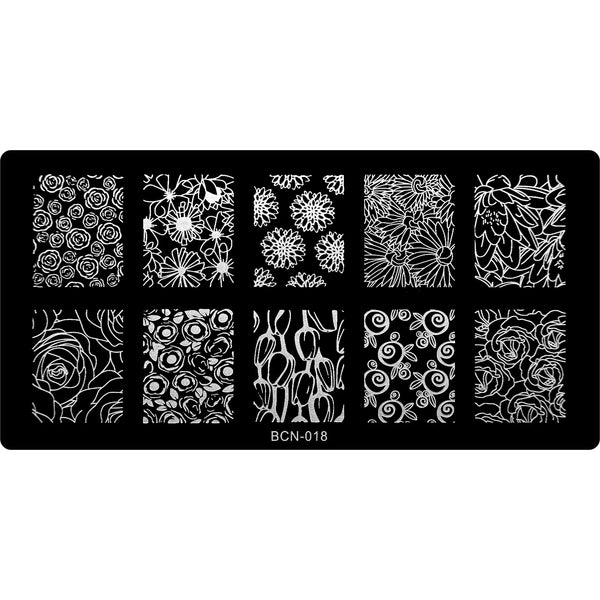 Stamping Plate - BCN-018   Naio Nails