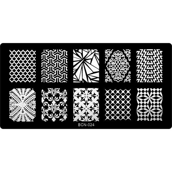 Stamping Plate - BCN-024   Naio Nails