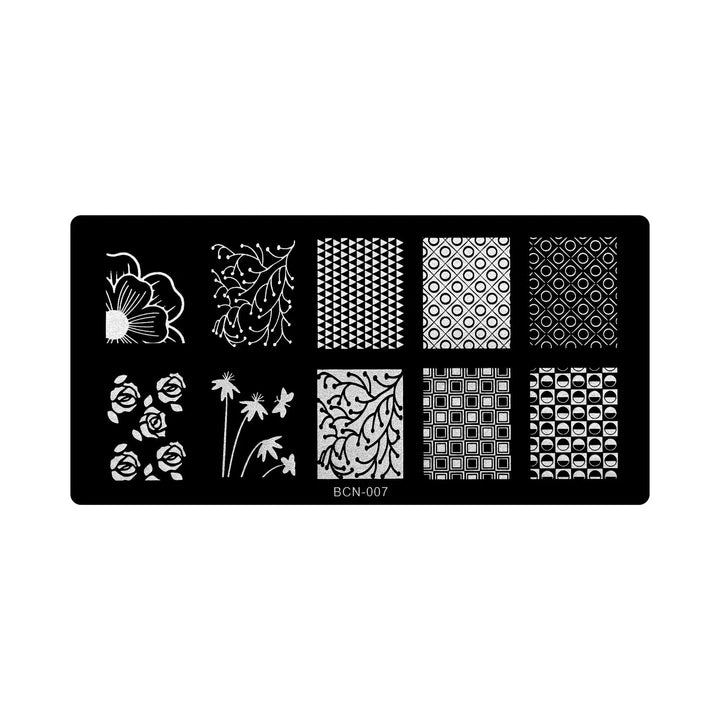 Stamping Plate - BCN-007   Naio Nails
