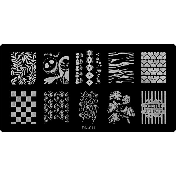 Stamping Plate - DN-011   Naio Nails