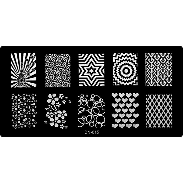 Stamping Plate - DN-015   Naio Nails