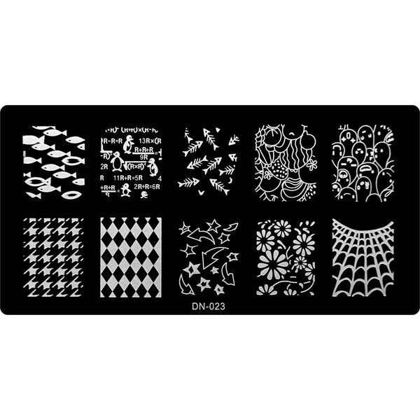 Stamping Plate - DN-023   Naio Nails
