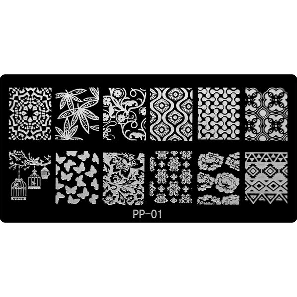 Stamping Plate - PP-001   Naio Nails
