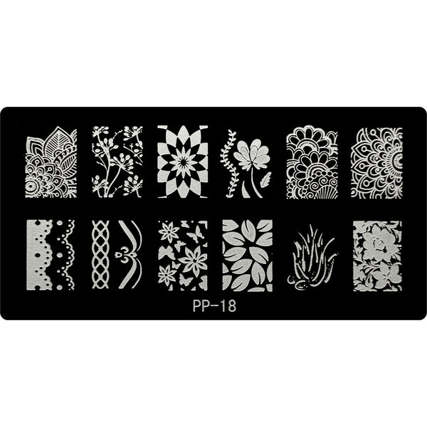 Stamping Plate - PP-018   Naio Nails