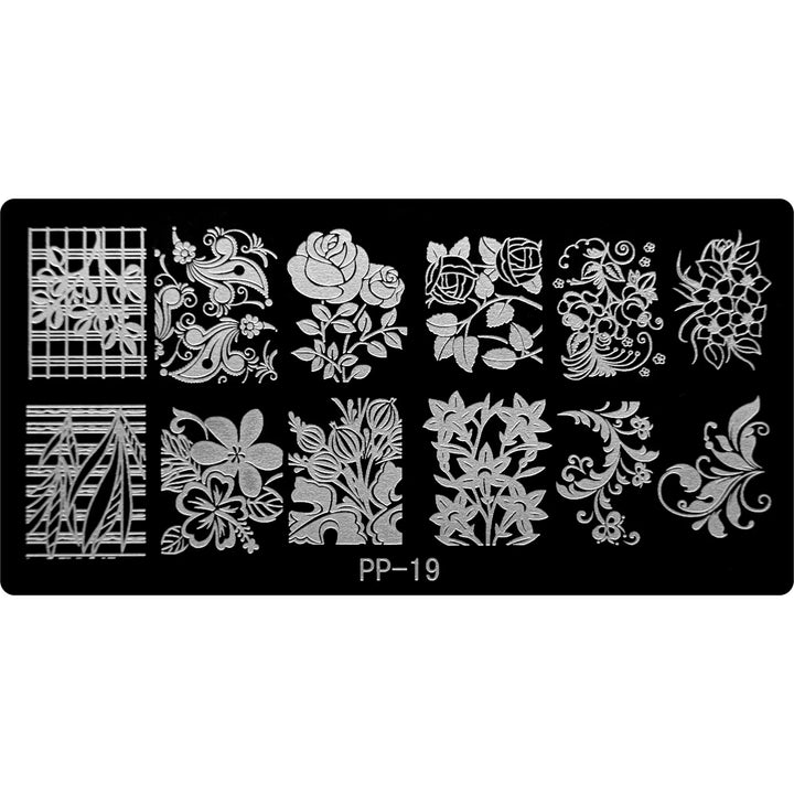 Stamping Plate - PP-019   Naio Nails