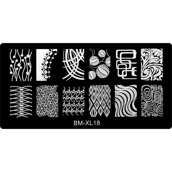 Stamping Plate - BM-XL18   Naio Nails