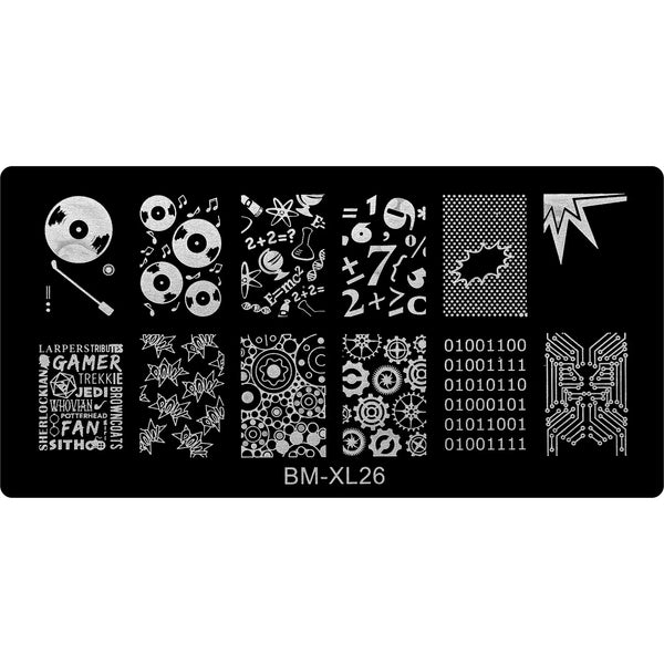 Stamping Plate - BM-XL26   Naio Nails