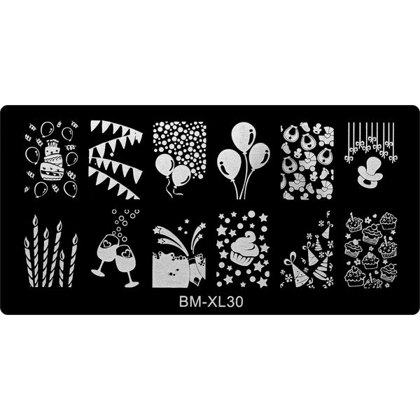 Stamping Plate - BM-XL30   Naio Nails