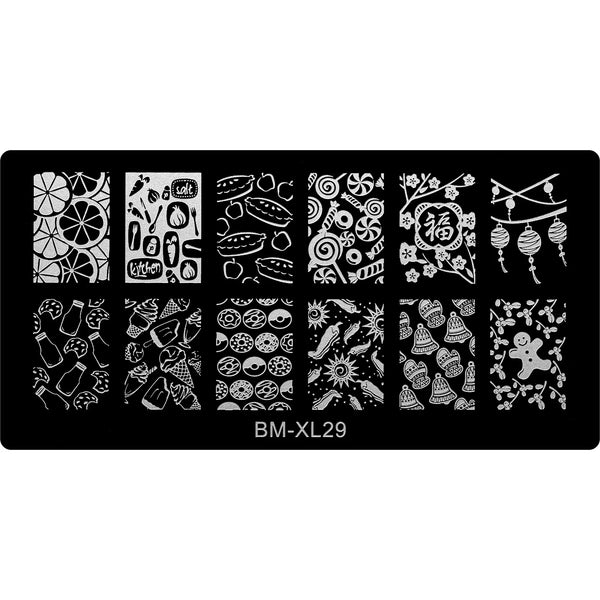Stamping Plate - BM-XL29   Naio Nails