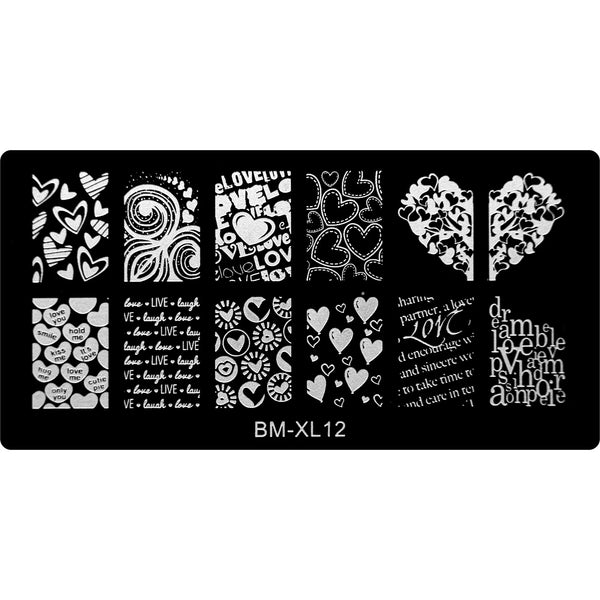 Stamping Plate - BM-XL12   Naio Nails