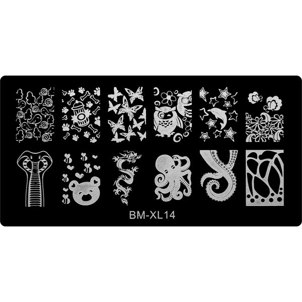 Stamping Plate - BM-XL14   Naio Nails