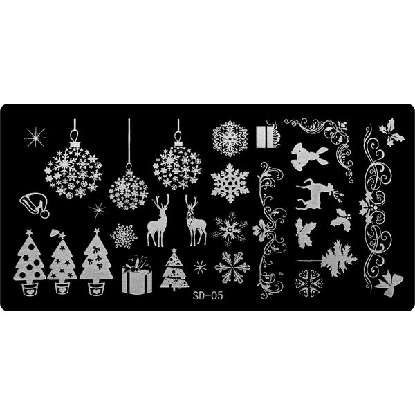 Stamping Plate - SD-005   Naio Nails