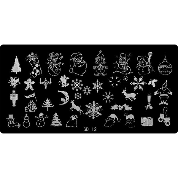 Stamping Plate - SD-012   Naio Nails