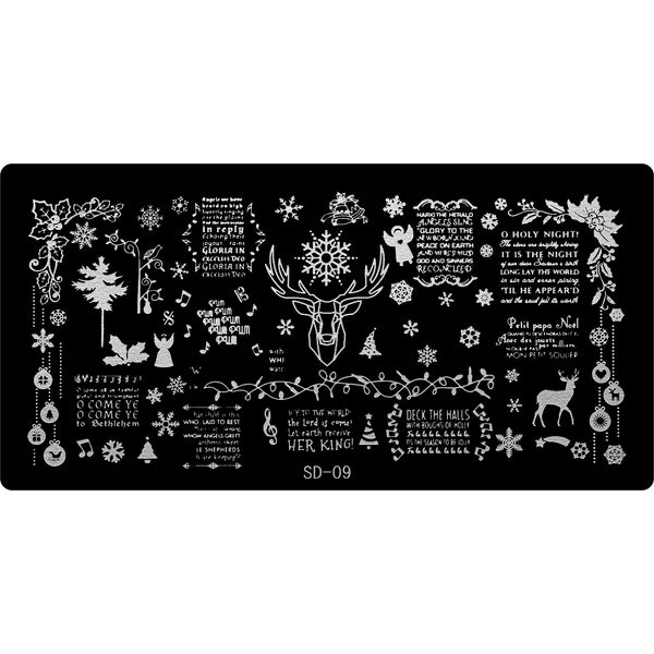 Stamping Plate - SD-009   Naio Nails