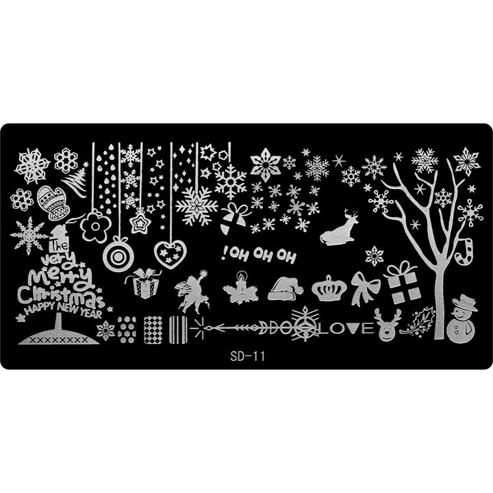 Stamping Plate - SD-011   Naio Nails