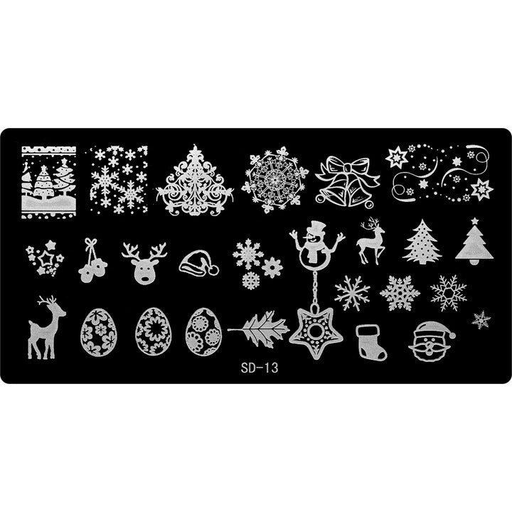 Stamping Plate - SD-013   Naio Nails