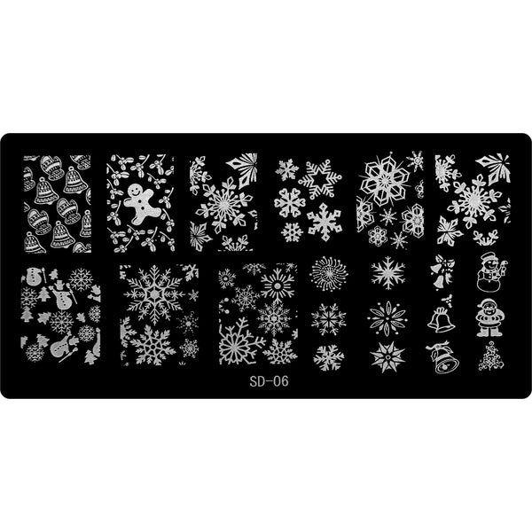 Stamping Plate - SD-006   Naio Nails