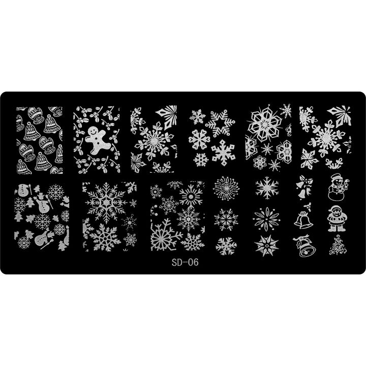 Stamping Plate - SD-006   Naio Nails