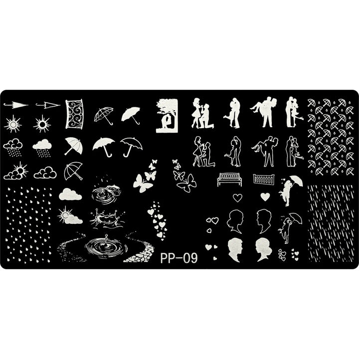 Stamping Plate - PP-009   Naio Nails