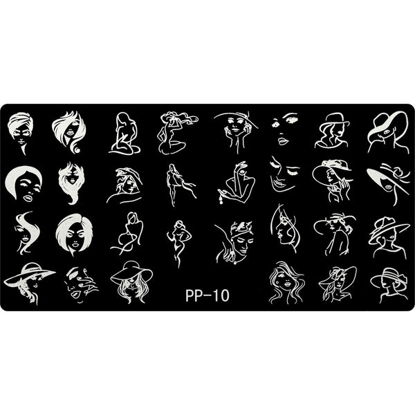 Stamping Plate - PP-010   Naio Nails