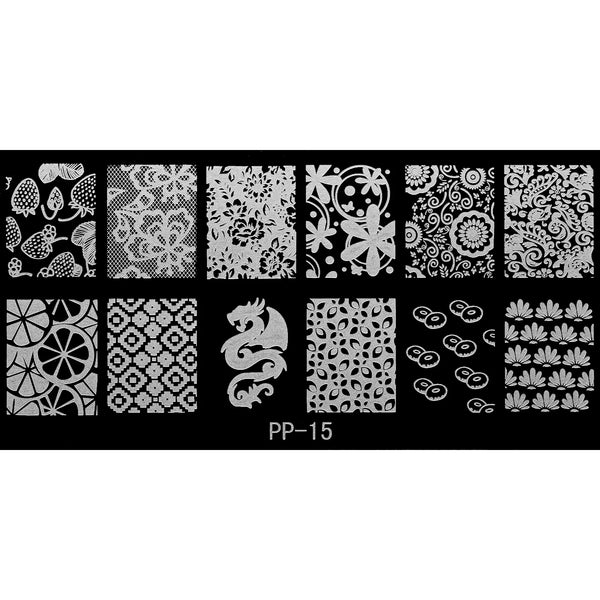 Stamping Plate - PP-015   Naio Nails