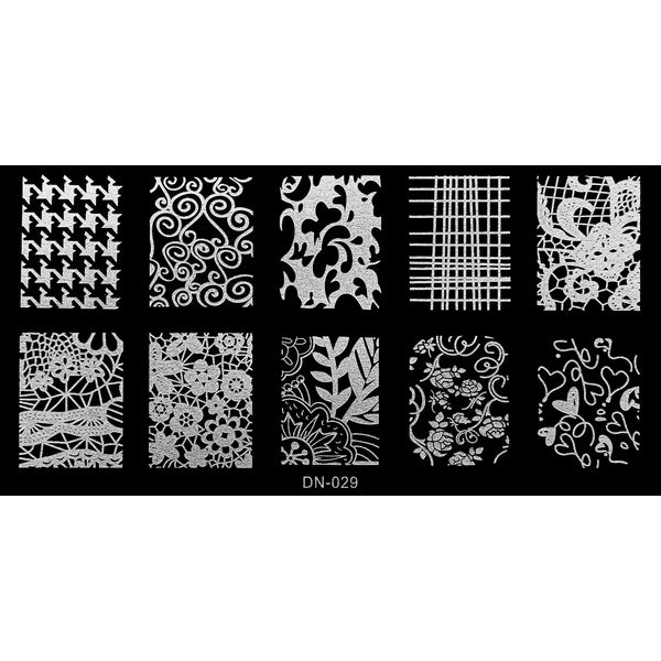 Stamping Plate - DN-029   Naio Nails
