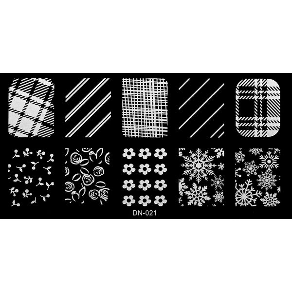 Stamping Plate - DN-021   Naio Nails