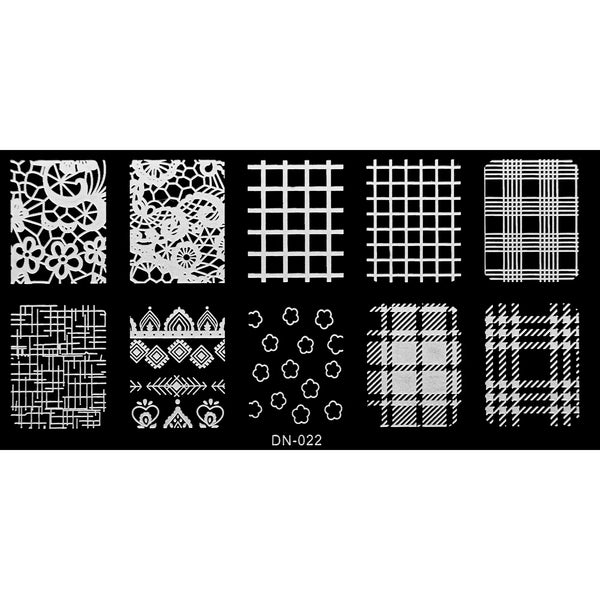 Stamping Plate - DN-022   Naio Nails