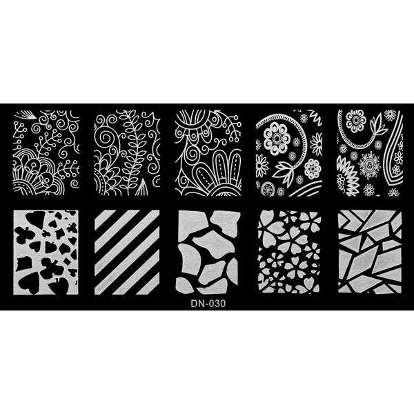 Stamping Plate - DN-030   Naio Nails