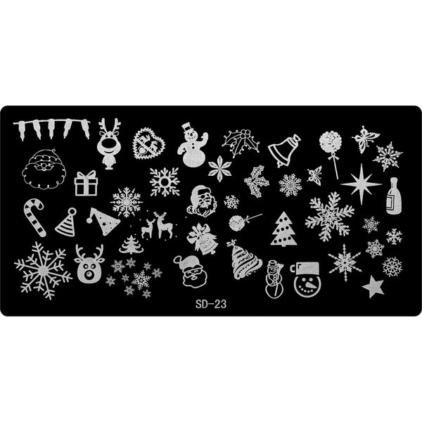 Stamping Plate - SD-023   Naio Nails