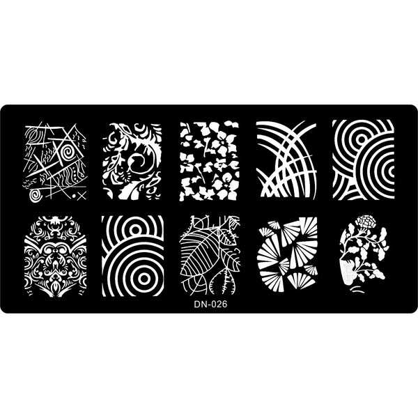 Stamping Plate - DN-026   Naio Nails