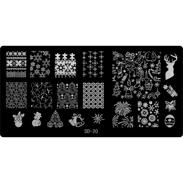 Stamping Plate - SD-020   Naio Nails