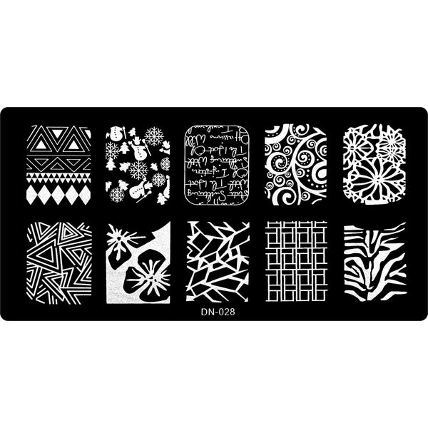 Stamping Plate - DN-028   Naio Nails