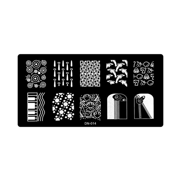 Stamping Plate - DN-014   Naio Nails