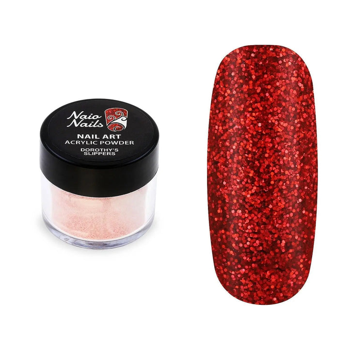 Dorothy's Slippers Glitter Acrylic Powder - 12g   Naio Nails