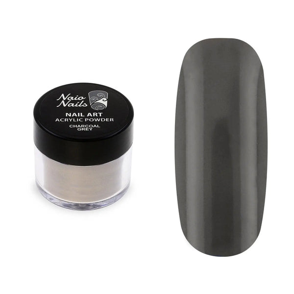 Charcoal Grey Acrylic Powder - 12g   Naio Nails