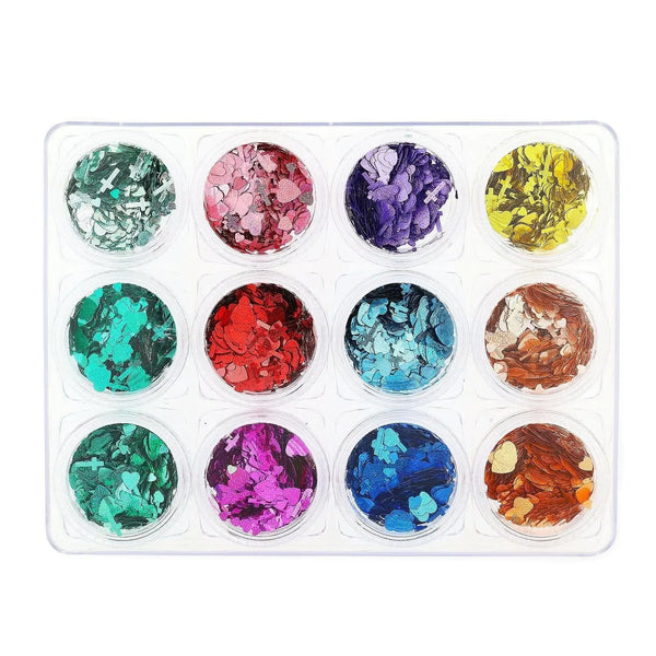 Glitter Set - NGS-004 - Chunky Multicoloured Shapes   Naio Nails