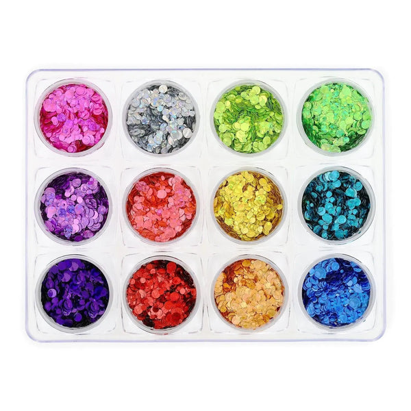 Glitter Set - NGS-007 - Mixed Size Glitter Dots   Naio Nails