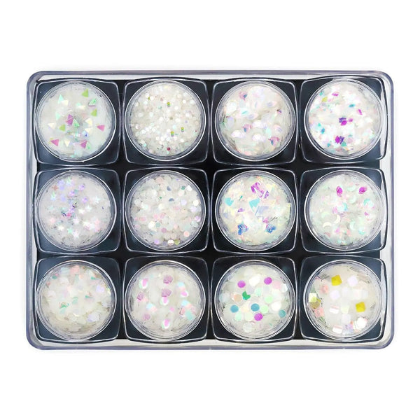 Glitter Set - NGS-014 - Iridescent Shapes   Naio Nails