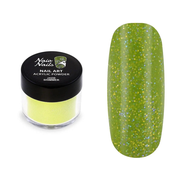 Jade Shimmer Acrylic Powder - 12g   Naio Nails
