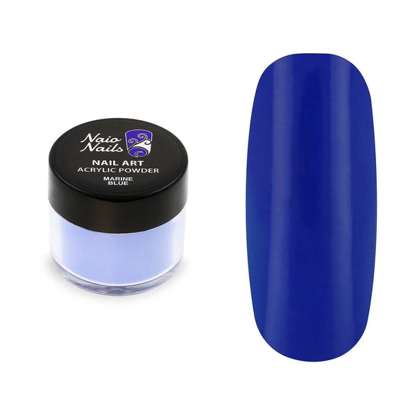 Marine Blue Acrylic Powder - 12g   Naio Nails