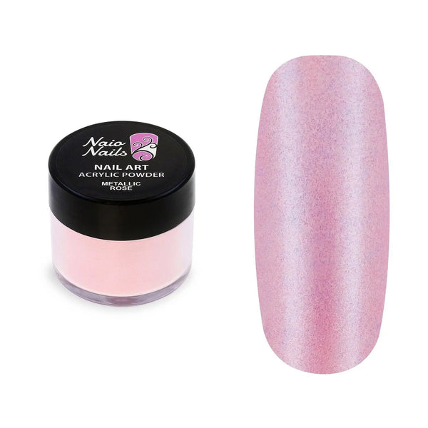 Metallic Rose Acrylic Powder - 12g   Naio Nails
