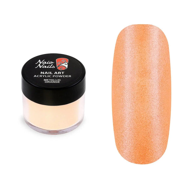 Metallic Orange Acrylic Powder - 12g   Naio Nails