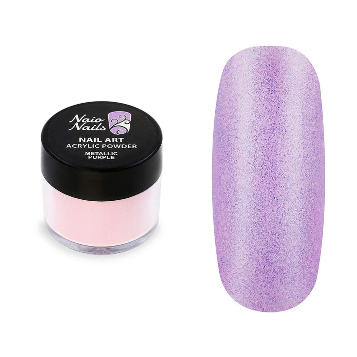 Metallic Purple Acrylic Powder - 12g   Naio Nails